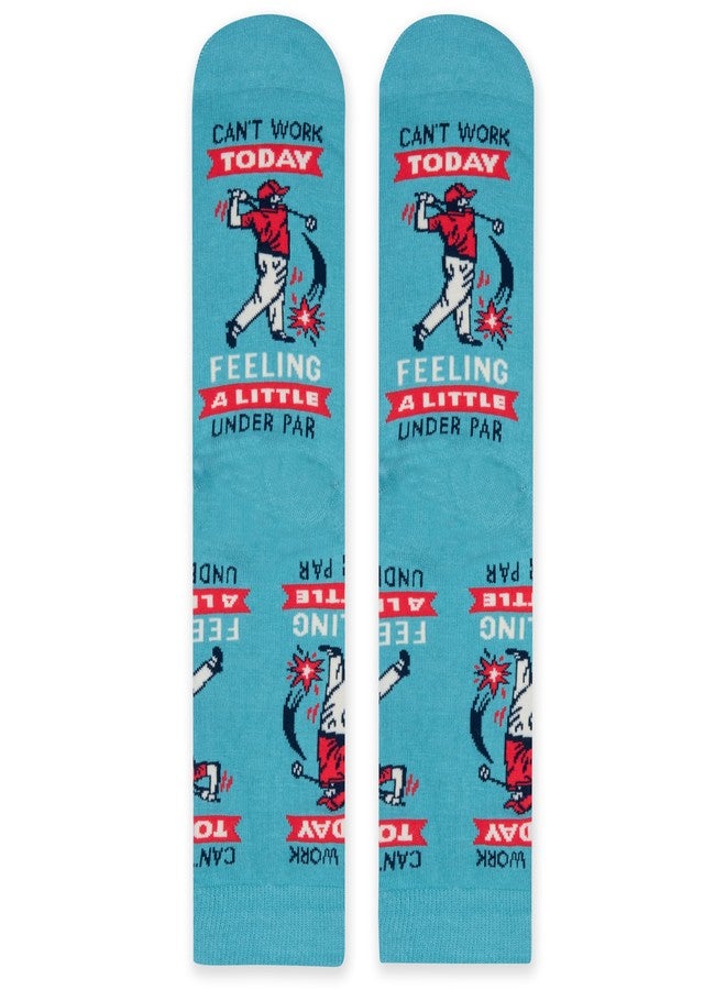 Lavley Feeling A Little Under Par Golf Socks - Funny Novelty Gifts for Golfers Christmas Stocking Stuffer Accessory for Men - Unisex One Size - Image 4